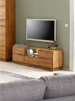 Тумба под телевизор Паво из дуба с подсветкой 140х42х50