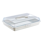 Тортница прямоугольная кремовый