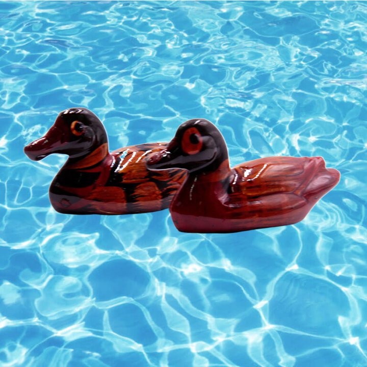 Сувенир Уточки-Мандаринки, пара, дерево, символ верной и преданной любви 8 см