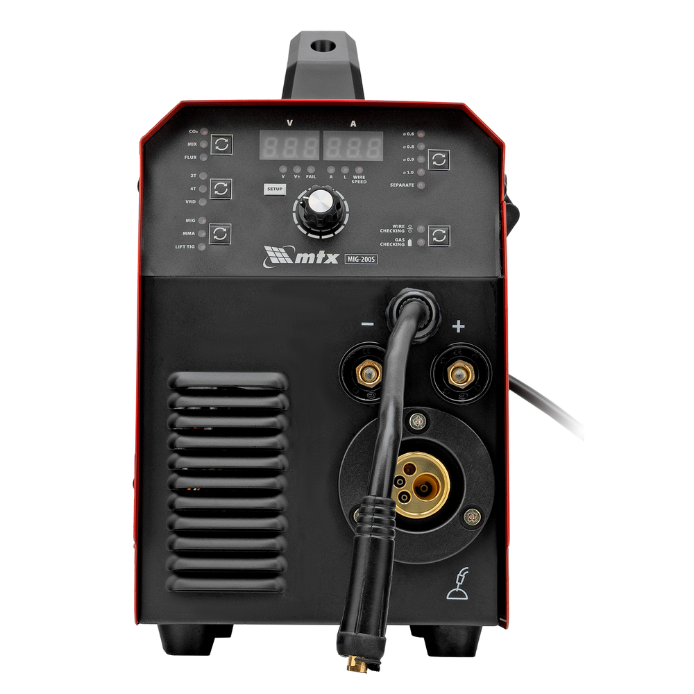 Аппарат инвертор. полуавтомат. cварки MIG-200S, 200A, ПВ 60%, катушка 5 кг MTX