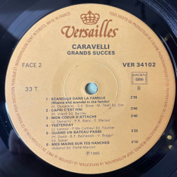 Винтажная виниловая пластинка LP Оркестр Каравелли Caravelli Grands Succes (France 1977)