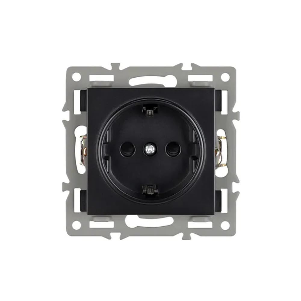 Механизм электрической розетки SCT-MEU1-PL-BK (250V, 16A) (Arlight, -) 043731