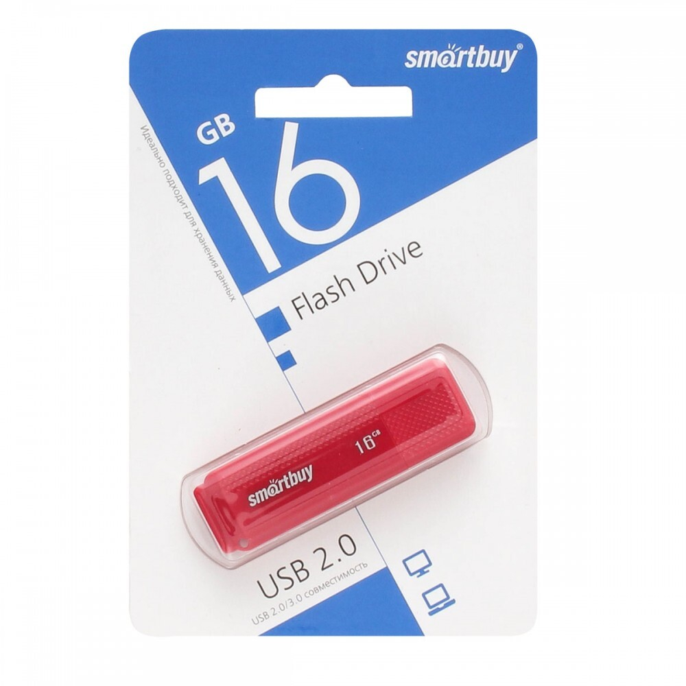 16GB USB Smartbuy Dock Red