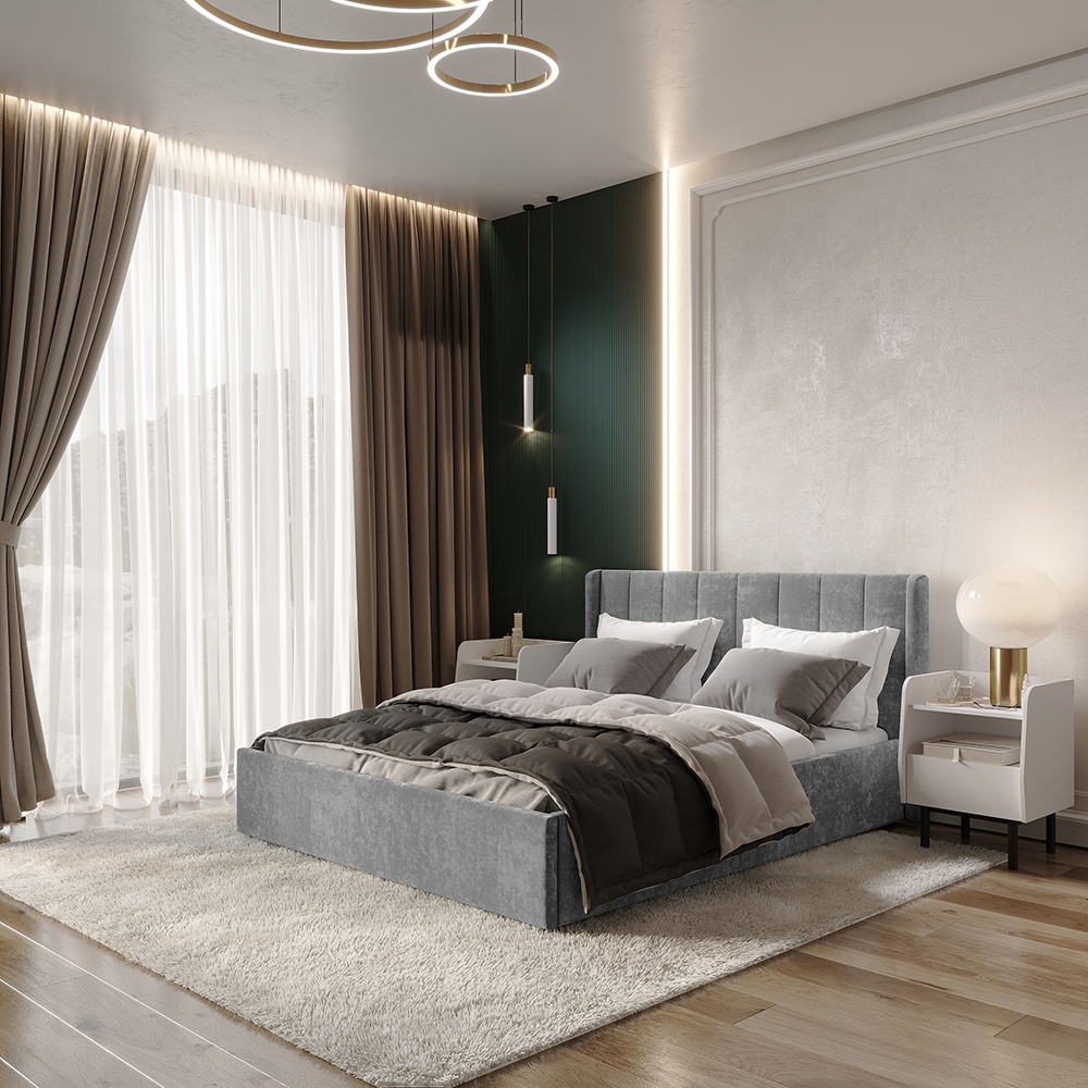 Кровать 160 "Версаль" КР-18 без основания хром