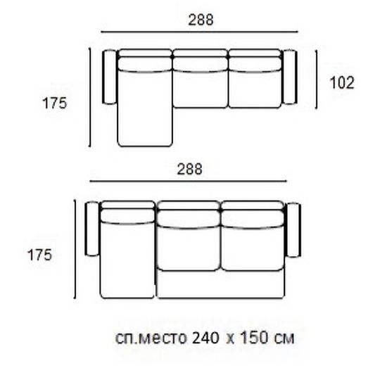 Угловой диван-кровать Punta Dream SELECTION, MOD INTERIORS