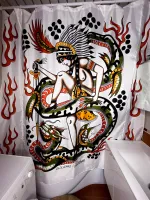 Шторка для ванной Old Lizard Dragon Dancer