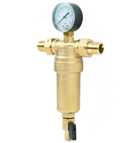 Фильтр с манометром 1/2" для гор.воды TIM JH-1001