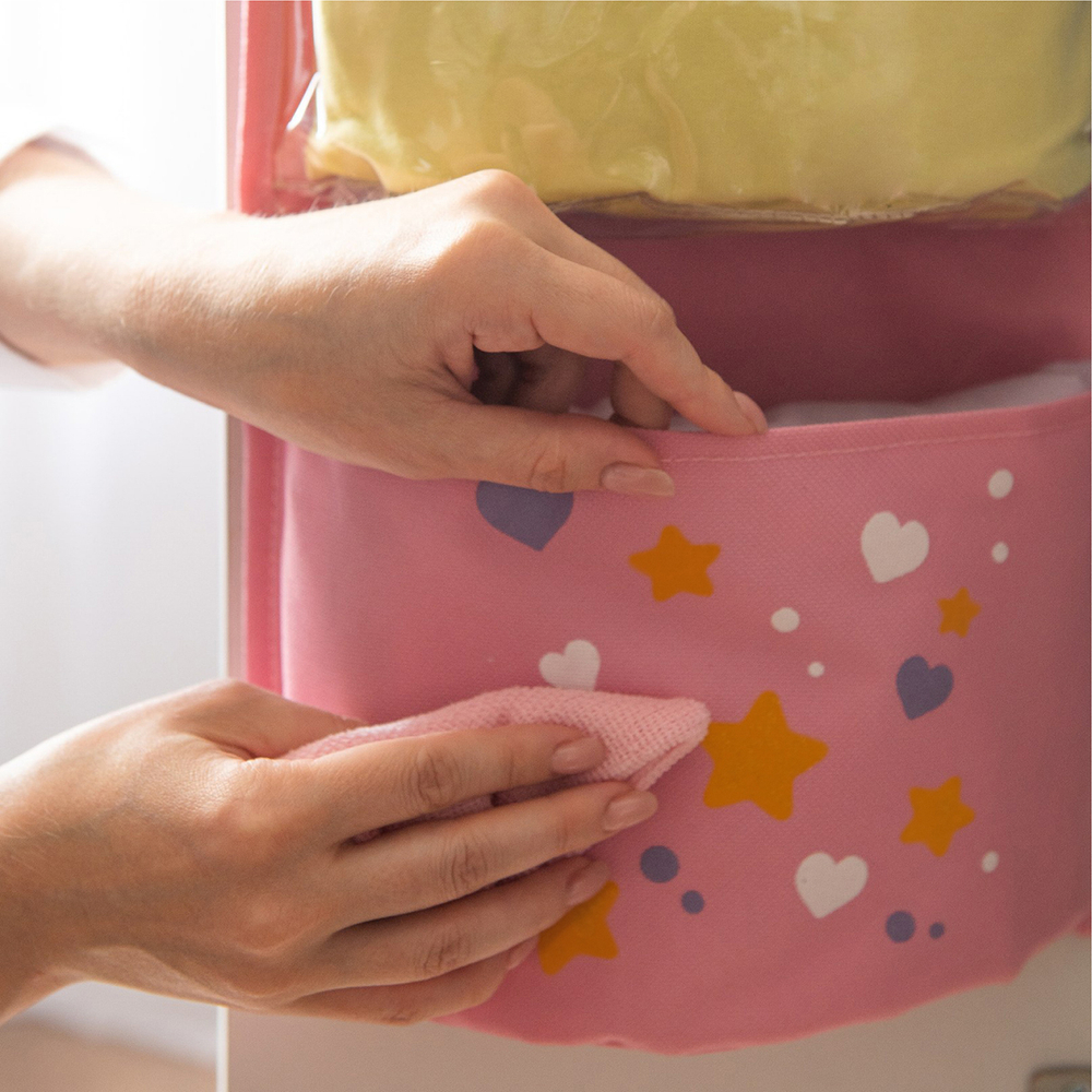 Кармашки для детского сада, на липучке. Единорог с объёмной гривой