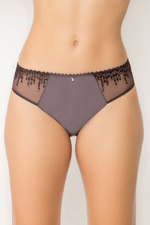 Трусы-слипы Jane с полупрозрачными вставками с вышивкой (Размер: 52) (Цвет: фиолетовый)