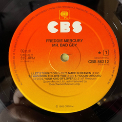 Винтажная виниловая пластинка LP Freddie Mercury Mr. Bad Guy (Нидерланды 1985) Made In Heaven