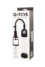 Помпа для пениса с монометром A-Toys by TOYFA Ebon, силикон, прозрачный, 20 см