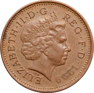 1 пенни 1998-2008 Великобритания