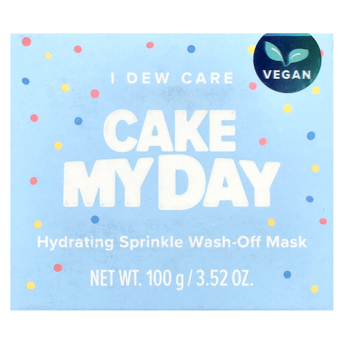 I Dew Care, Cake My Day, увлажняющая смываемая маска для лица, 100 г (3,52 унции)