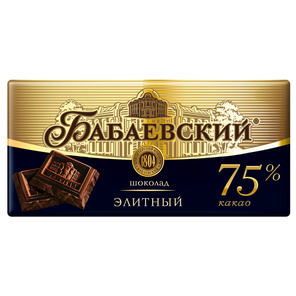 Шоколад Бабаевский Элитный 75% 200 гр