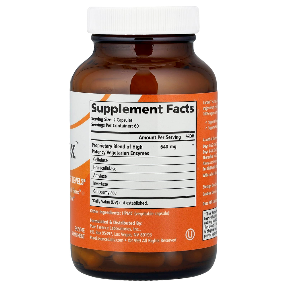 Pure Essence, Candex, 120 растительных капсул