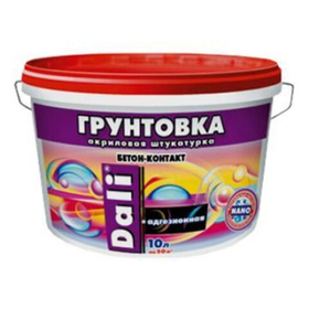 Грунтовка Dali акриловая адгезионная Бетон-Контакт штукатурная 6 кг