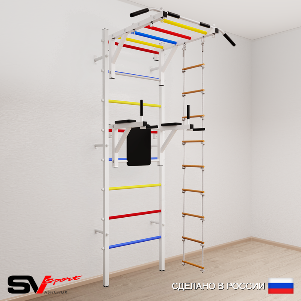 Шведская стенка Sv Sport 542 (Турник рукоход/Брусья/Лестница)
