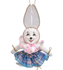 РусКукла RK-862/1 Кукла подвесная «Зайка в юбке»