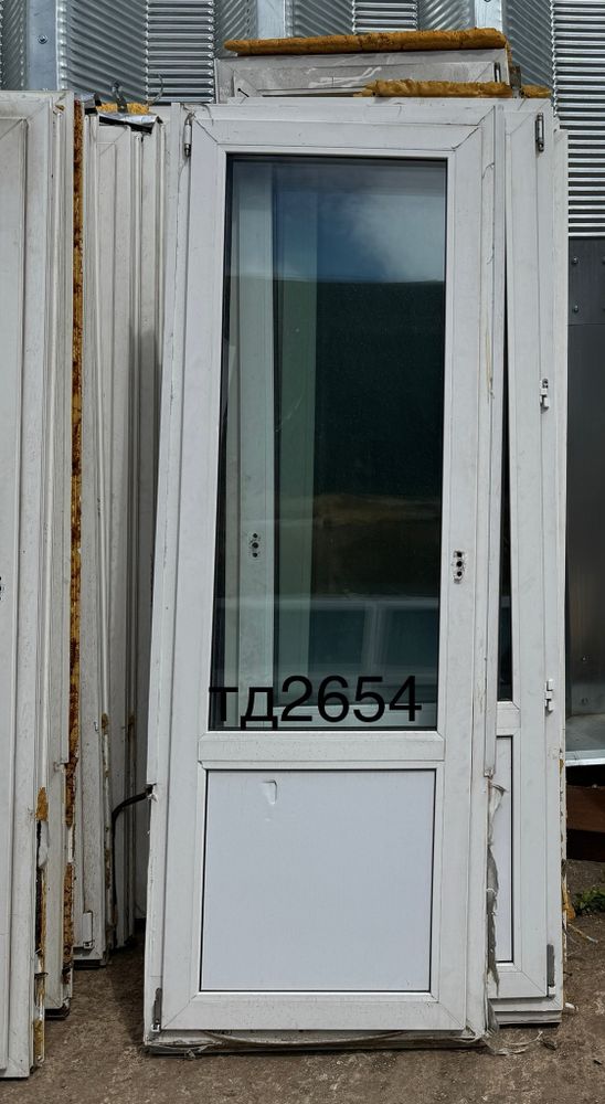 Дверь Пластиковая Б/У 205(в) х 72(ш) Балконная