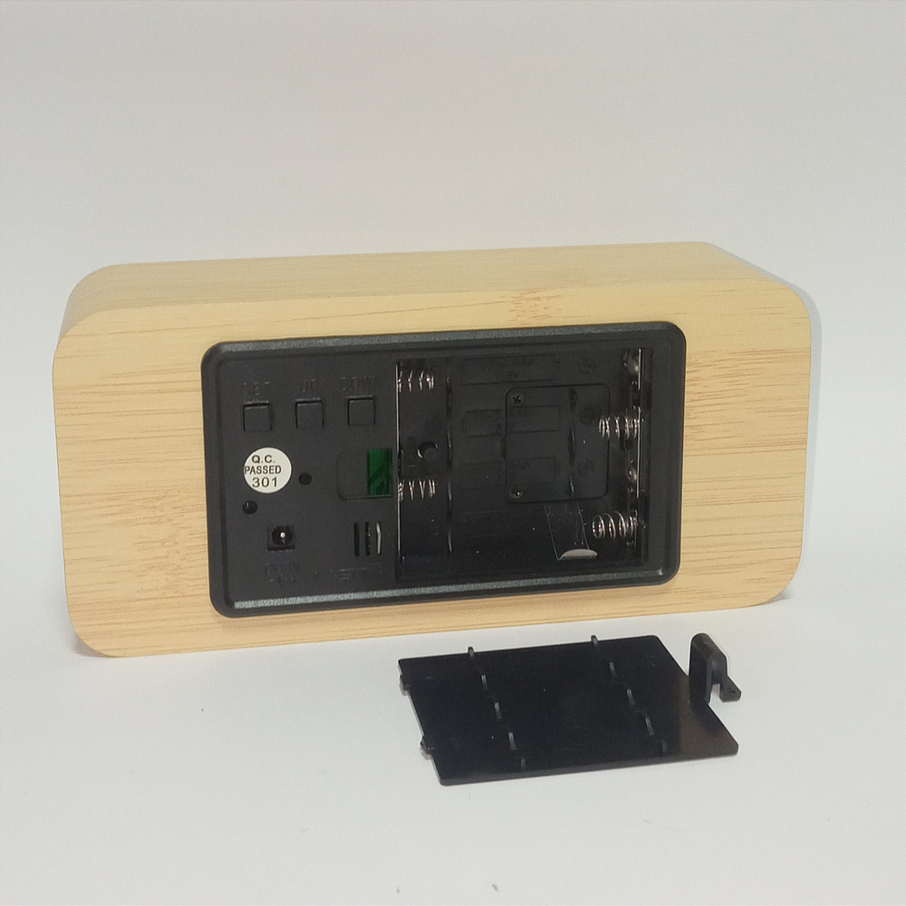 Часы VST-862S-6 White (C/дата/деревянный корпус) USB