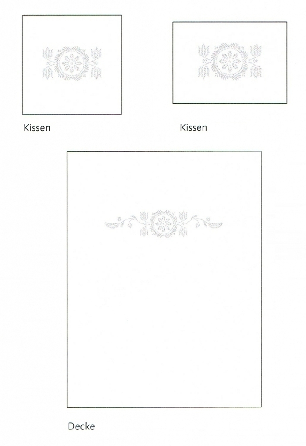 Наволочка 40х60 Christian Fischbacher Luxury Nights Crystal 357 Швейцария схема