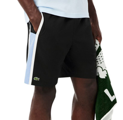 Мужские теннисные шорты Lacoste Sport Colourblock Panels Lightweight - black/white/blue