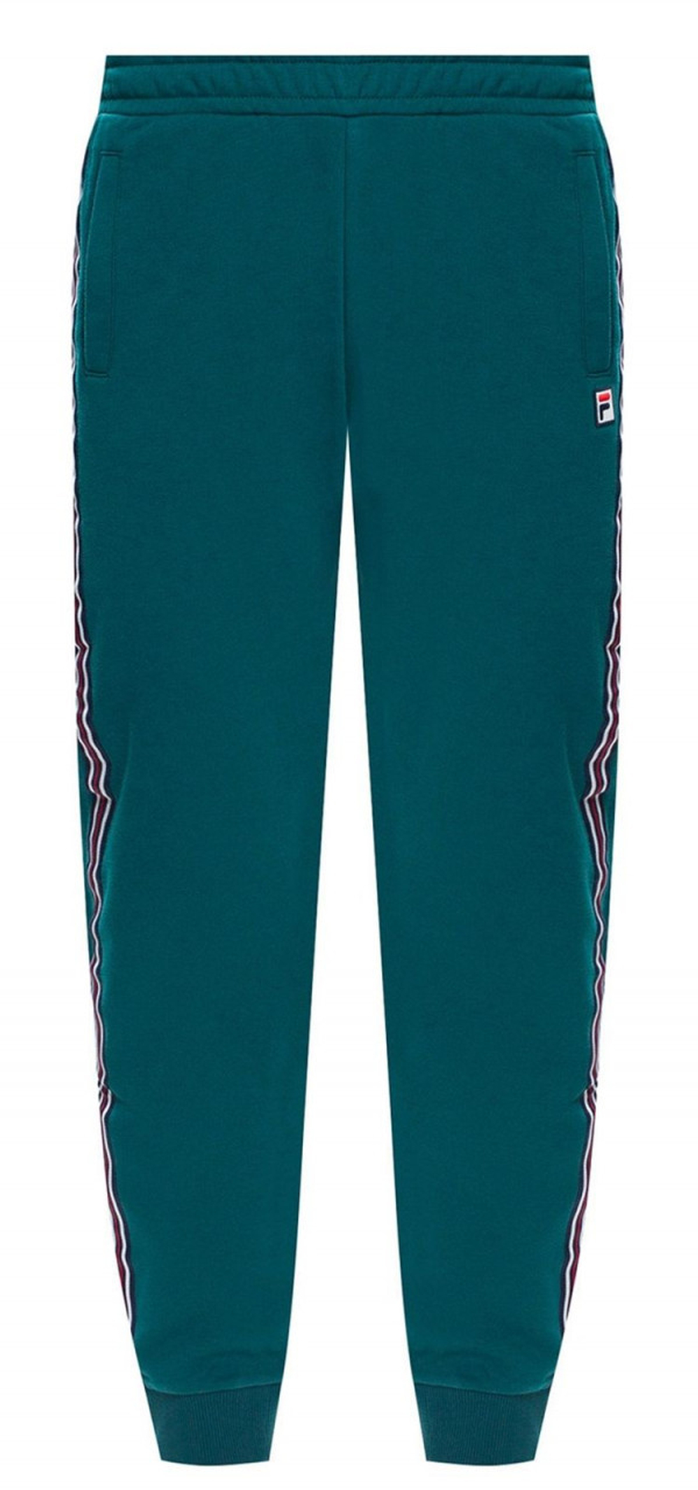 Мужские теннисные штаны Fila Hemi Track Pants Men - зеленый
