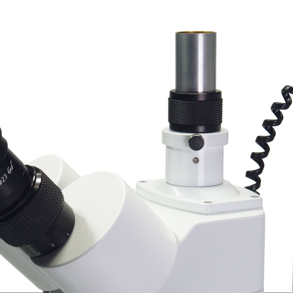 Стереоскопический микроскоп МИКРОМЕД МС-4-ZOOM LED с тринокулярной насадкой и LED освещением для биологии и минералогии