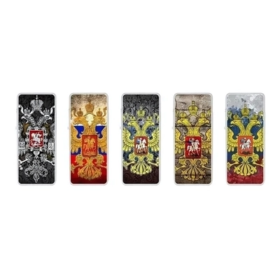 Зажигалки турбо XHD 207 NATIONAL EMBLEM (комплект 25 шт)