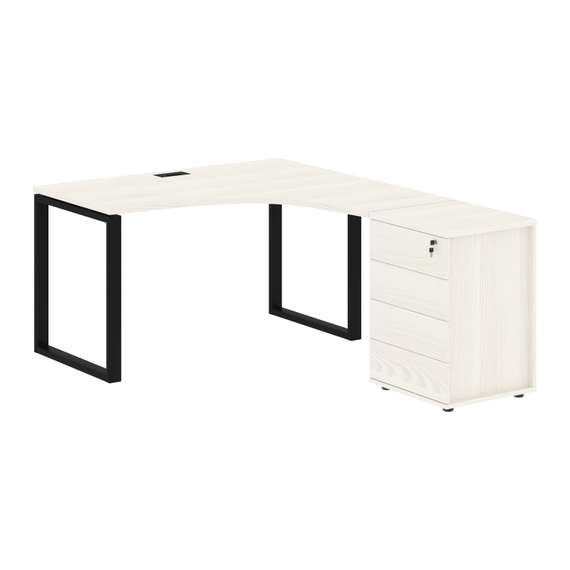 Стол эргономичный с тумбой EQCET 1318(R) 1360х1880х750 EDIS