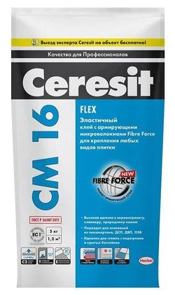 Клей Ceresit для кафеля CM 16 Pro, 5 кг