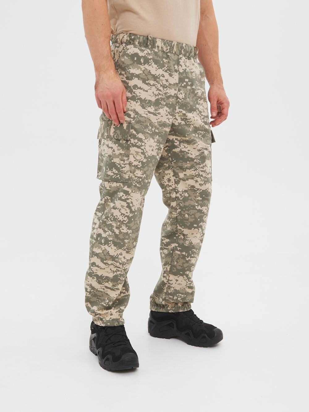 Брюки летние Антигнус ткань Смесовая цвет 128/2 (светлый пиксель)