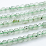 Пренит бусины, диаметр 4,8-5,1 мм, цена за 41-42 шт (1/2 нити)