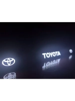 Рамка для номера с подсветкой, пластик ABS. Toyota. Подсветк