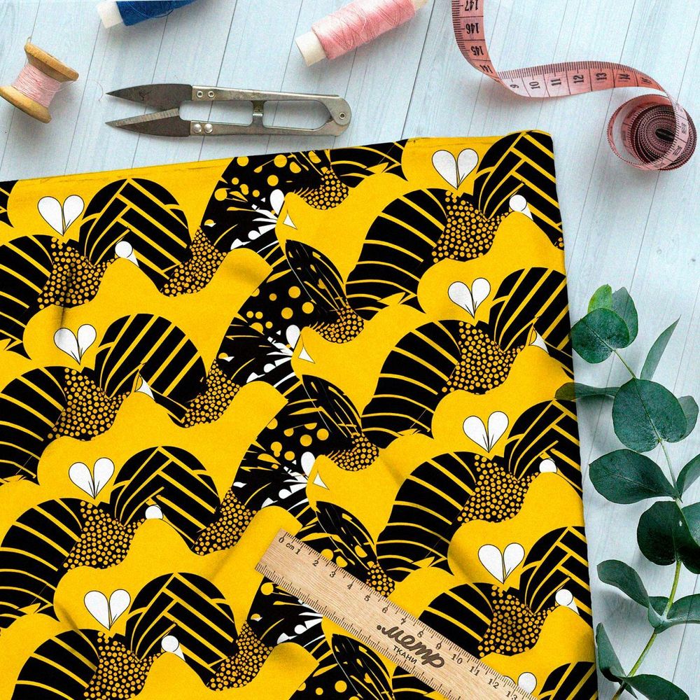 Ткань премиум шифон завораживающие зигзаги судьбы