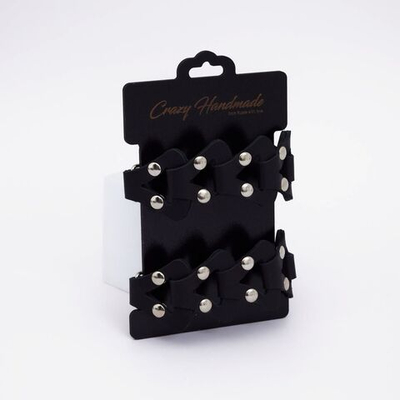 Черные кожаные оковы из звеньев