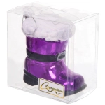 Елочная игрушка «Новогодний сапог» 8*5*8,5 см, Фиолетовый