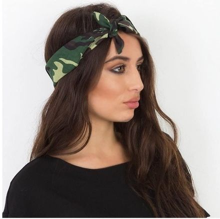 Бандана зеленый камуфляж