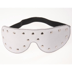 Кожаная белая закрытая маска на глаза Sitabella (Цвет: белый)