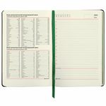 Ежедневник недатированный А5 (138х213 мм), BRAUBERG VISTA, под кожу, твердый, 136 л., "Thickets", 112028