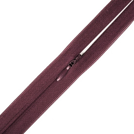 Молния н/р потайная, "Gamma"  / "BLITZ", 50 см, №175 т.бордовый