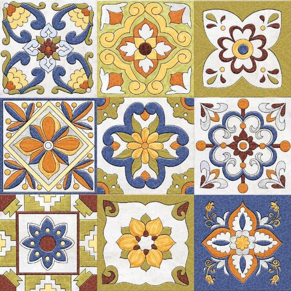 Плитка настенная Frida Mix glossy 150x150х7 мм