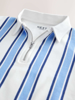 Поло с молнией для мальчика Next E45-619, Белый