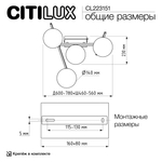Citilux DORSY CL223151 LED Люстра поворотная с пультом Матовый Хром
