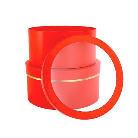 Набор шайба с окном/2шт D25хH12 см, D23хH11см (Красный)