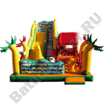 Детский надувной батут-горка "Африка"
