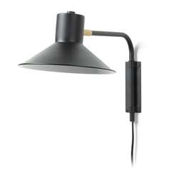 Настенный светильник Plass черный маленький