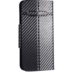 Чехол-подставка универсальный Deppa Wallet Fold L для смартфонов 6.0&apos;&apos;-6.5&apos;&apos; D-87074 Черный карбон