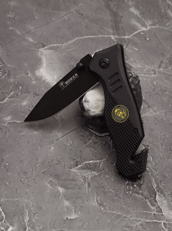 Выкидной нож тактический BOKER Черный