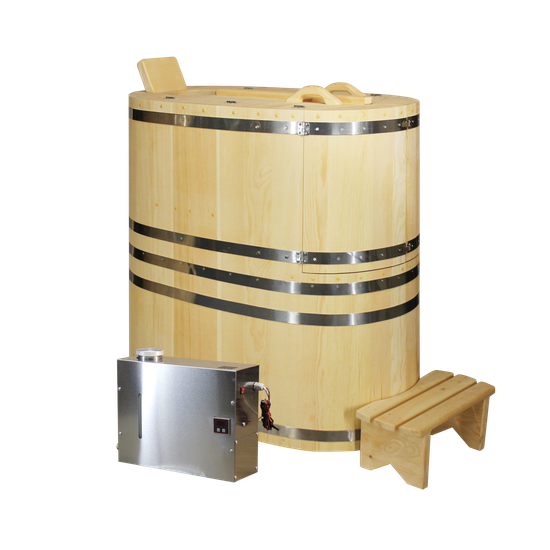 Комплект "КОМФОРТ ПРЕМИУМ" (кедровая бочка с парогенератором)